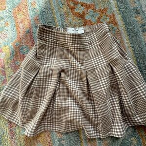 HOLLISTER XS PLAID MINI SKIRT